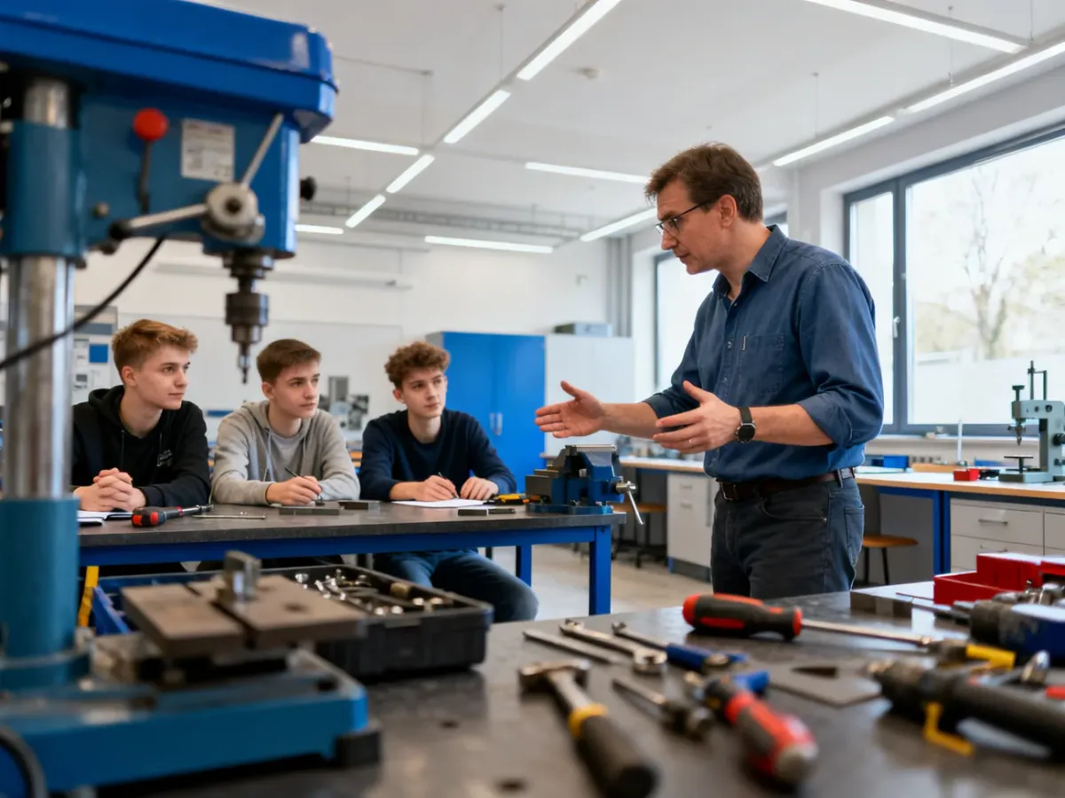 Nauczyciel prowadzący praktyczne zajęcia zawodowe w technikum
