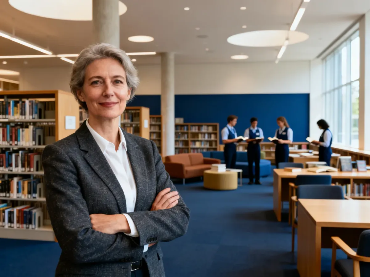 Dyrektor biblioteki w przestrzeni publicznej biblioteki